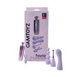 Fouria Bala Vibradora 4 en 1 Camtoyz — 4 Cabezales, 7 Modos & Placer sin Límites