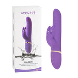 Vibrador Doble Estimulación Indulge Paladin | Empuje Rotación 8 Modos