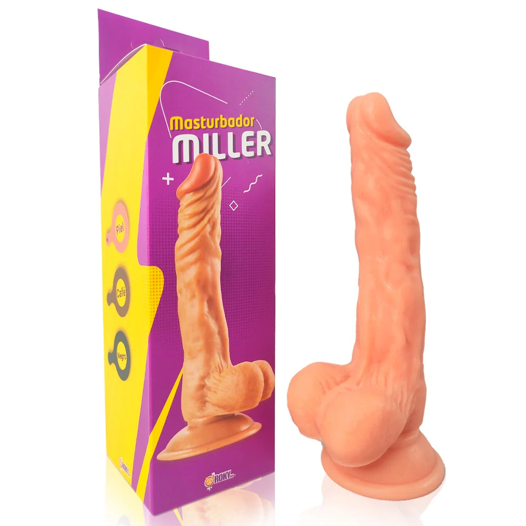 Masturbador Miller Realista con Ventosa | Silicona