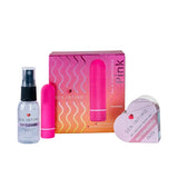 Kit Bala Vibradora Placer, Cuidado y Sensualidad | Bala Recargable + Cleaner + Gel