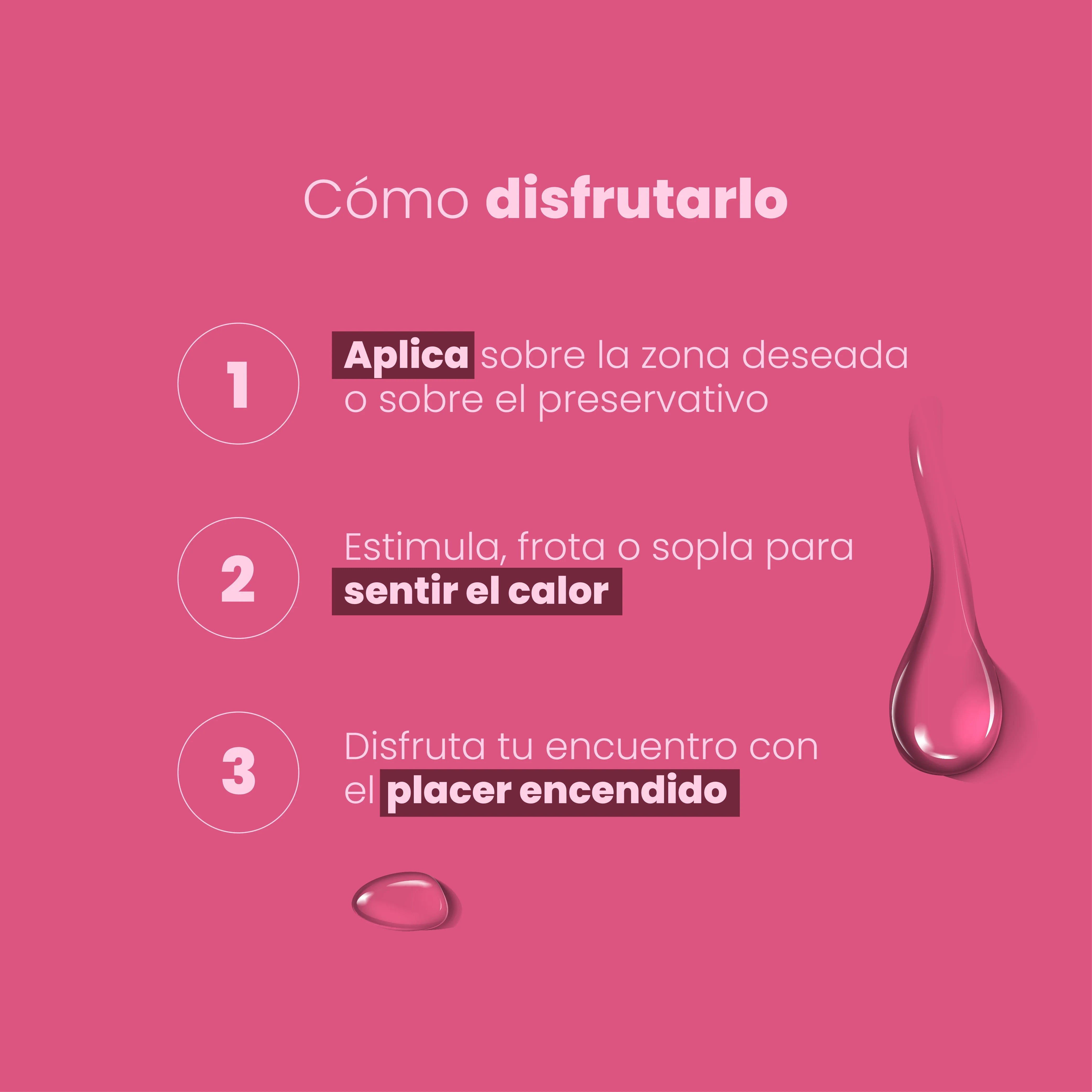Lubricante Íntimo Caliente Sabor Cereza 30ml | Sen Íntimo