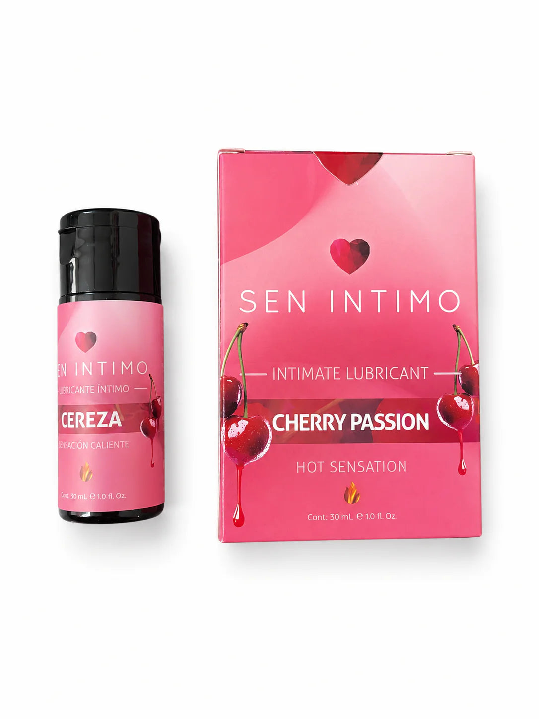 Lubricante Íntimo Caliente Sabor Cereza 30ml | Sen Íntimo