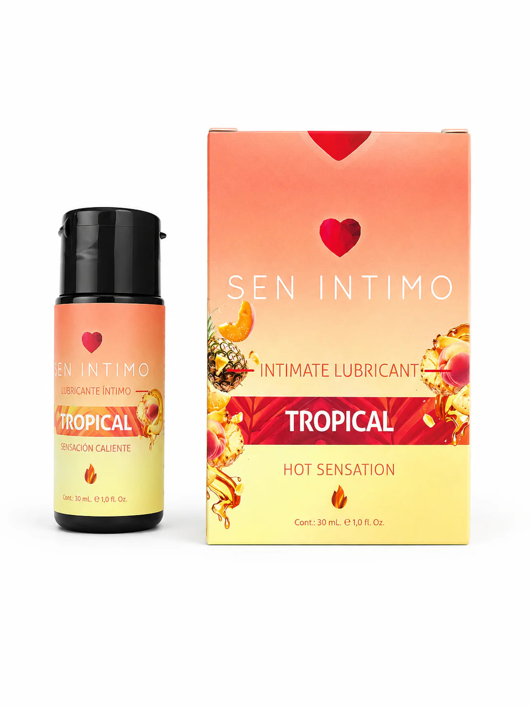 Lubricante Íntimo Caliente Sabor Tropical 30ml | Sen Íntimo