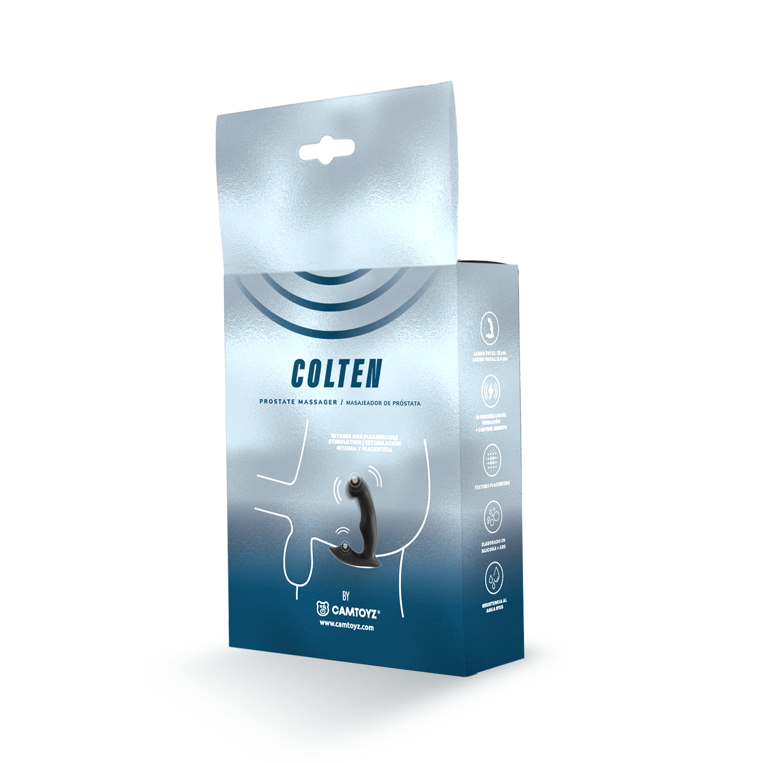 Masajeador de Próstata Colten Camtoyz — Estimulación Profunda, 10 Frecuencias & Control Total