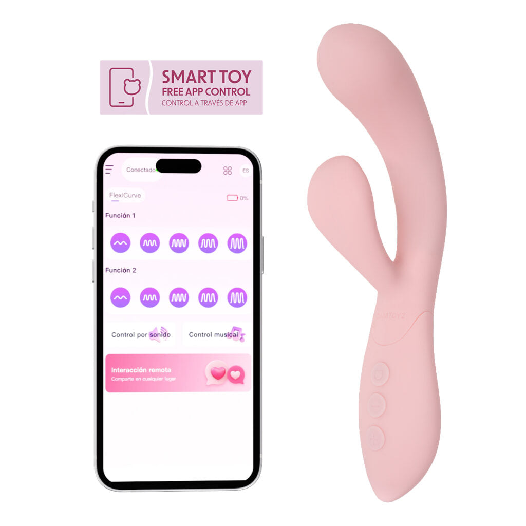 FlexiCurve Vibrador Rabbit Ergonómico con App | Camtoyz