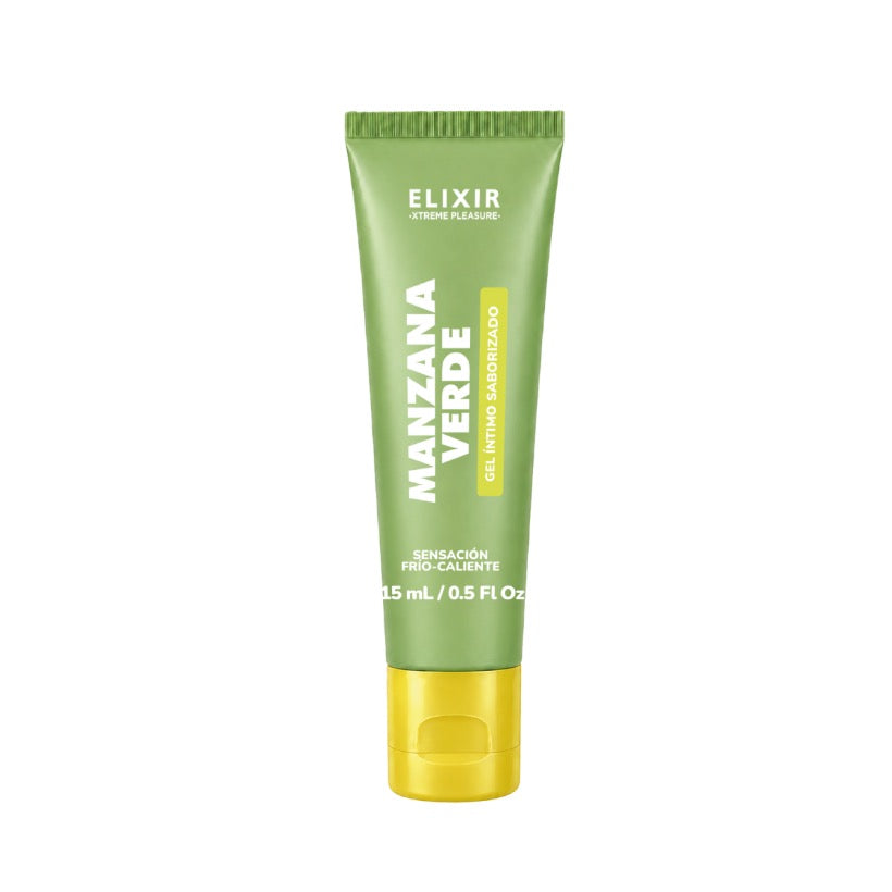Gel Íntimo Saborizado Manzana Verde Elixir – Frío y Caliente 15 ml