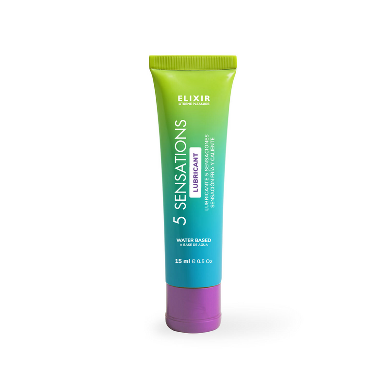 Lubricante 5 Sensaciones Elixir — Frío, Calor, Sabor, Calma & Duración x 15ML