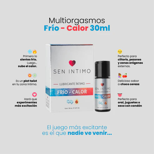 Multiorgasmos Frío-Calor Sen Íntimo 30ml | Estimulante Íntimo