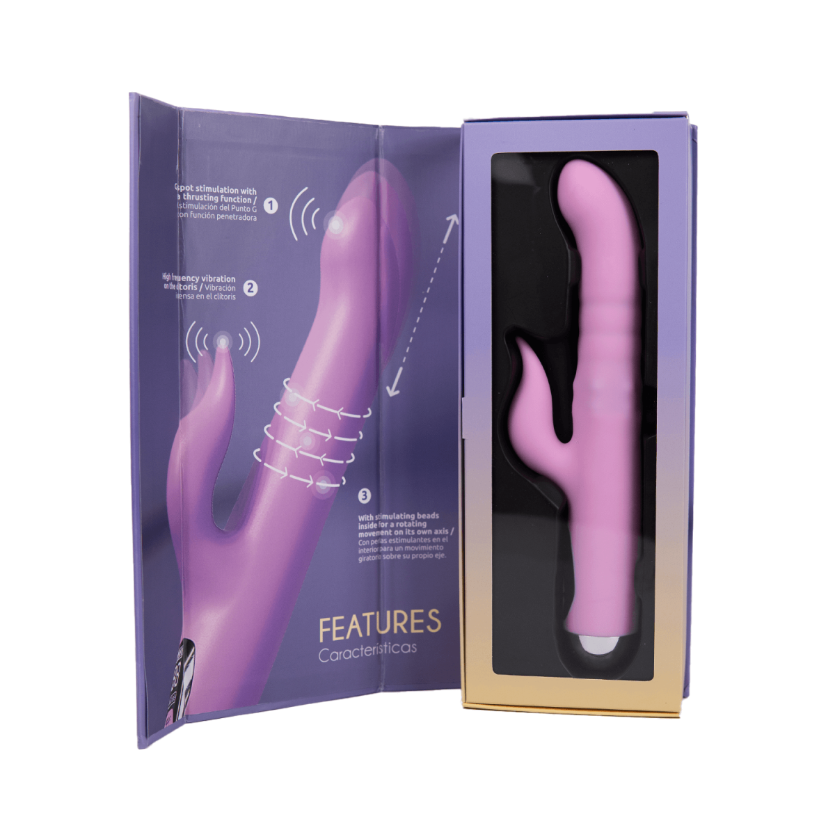 Vibrador Osma Majestic Camtoyz — Penetración, Perlas Giratorias & Clítoris Simultáneo