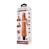 Vibrador Realista Alfredo con Prepucio Móvil | Tono Café