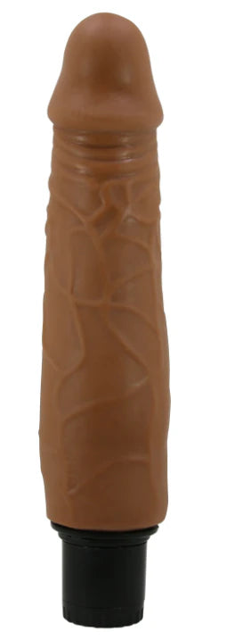 Vibrador Realista Waldorf con Prepucio Móvil | Tono Café