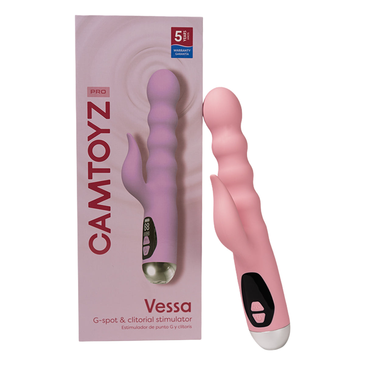 Estimulador de Punto G y Clítoris Vessa — Telescópico, 6 Modos & Doble Placer Simultáneo