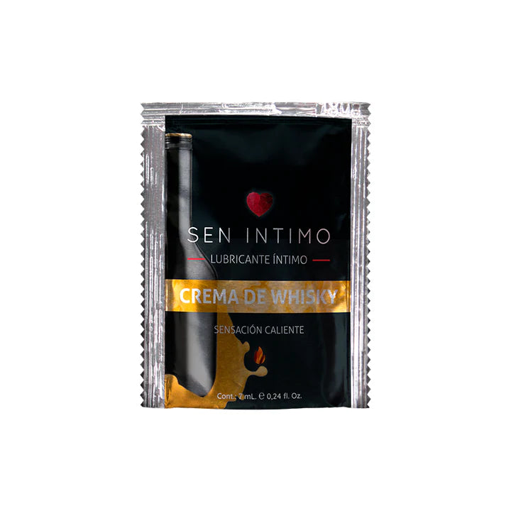 Lubricante Íntimo Crema de Whisky — Sensación Caliente x 7ML