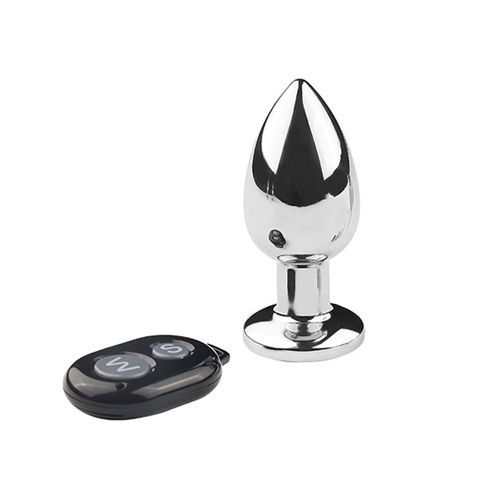 Plug Anal Vibrador Olimpo — Acero Inoxidable, 10 Modos & Control Remoto