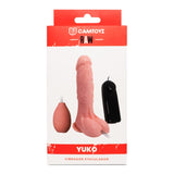 Dildo Realista Eyaculador Yuko 19.3 cm CamToyz — Vibración, Ventosa & Simulación de Eyaculación
